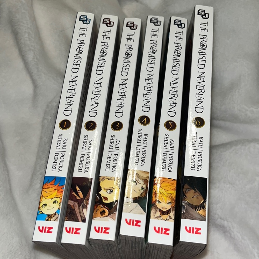 First 6 Volumes of The Promised Neverland Manga